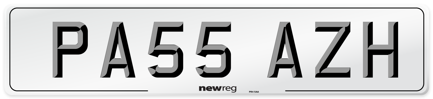 PA55 AZH Number Plate from New Reg